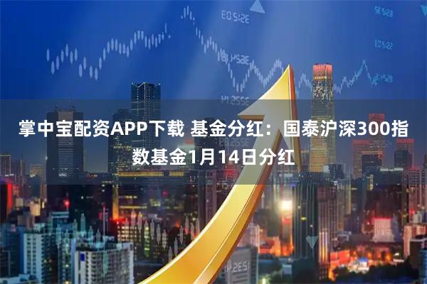掌中宝配资APP下载 基金分红：国泰沪深300指数基金1月14日分红